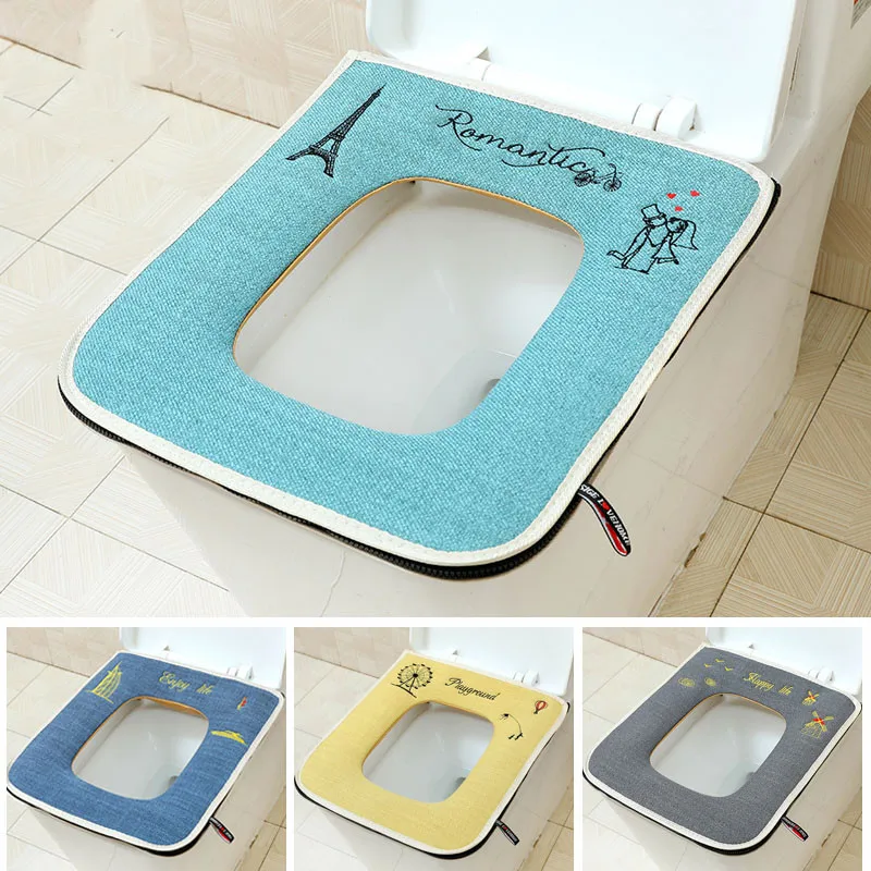Square with Zipper Home Toilet - Home Bathroom Mats のレビューと価格
