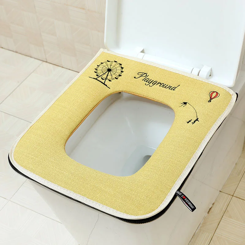 Square with Zipper Home Toilet - Home Bathroom Mats のレビューと価格