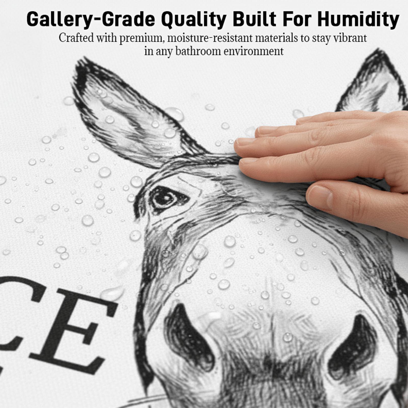 Abstract Funny Animals Donkeys - Home Bathroom Quotes のレビューと価格
