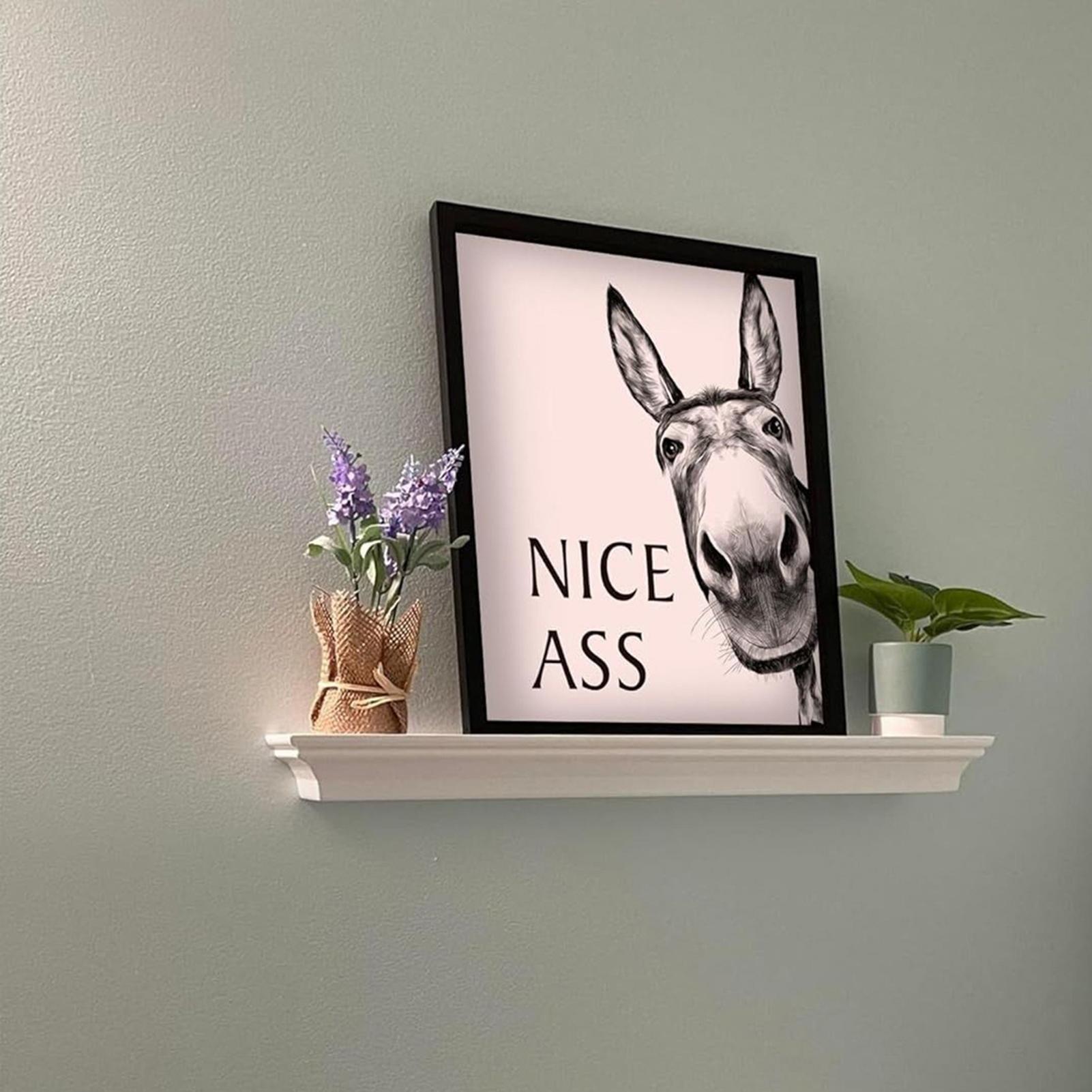 Abstract Funny Animals Donkeys - Home Bathroom Quotes のレビューと価格
