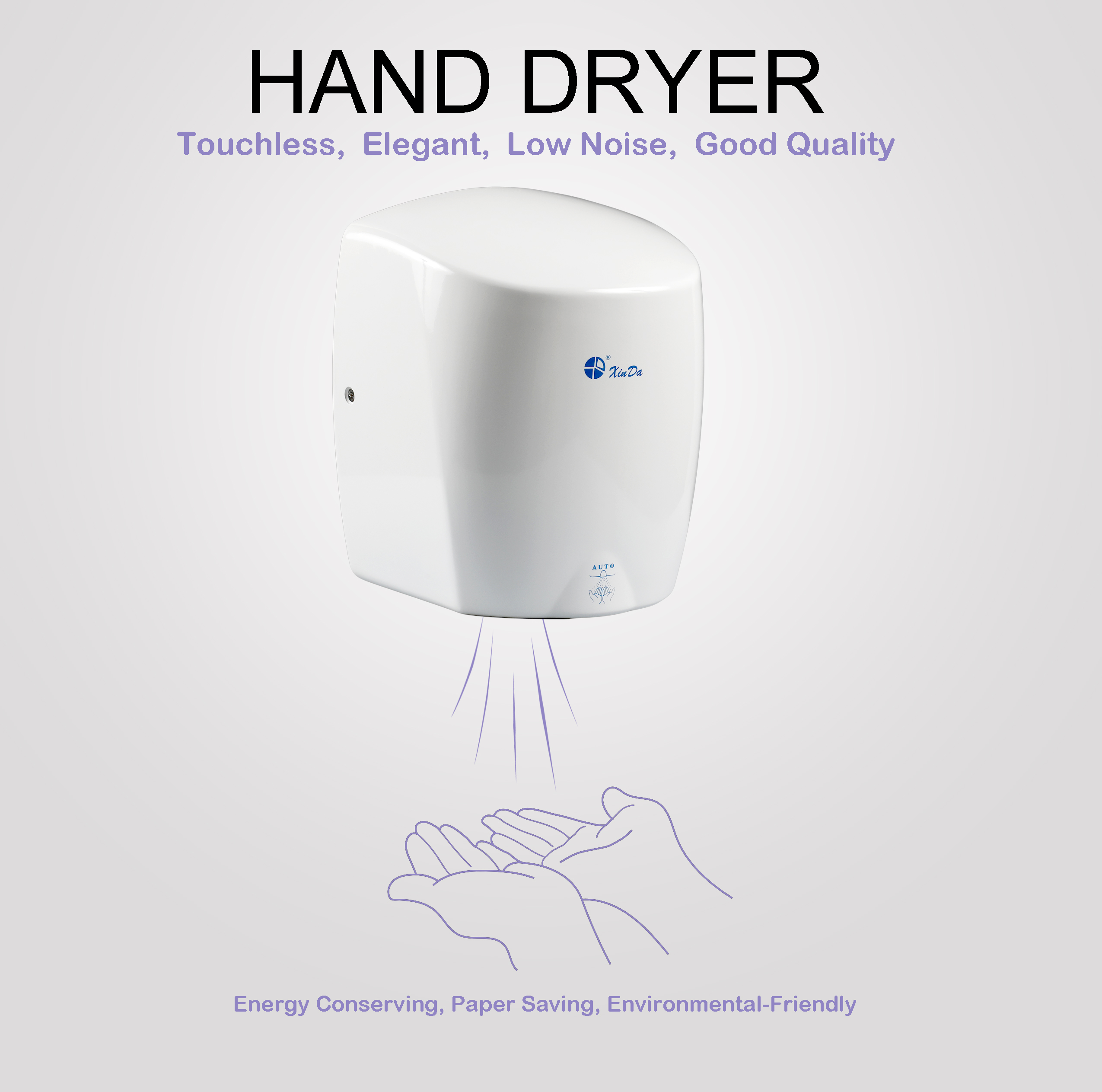 The XinDa GSQ87 White Factory  - Home Bathroom Hand Dryer のレビューと価格