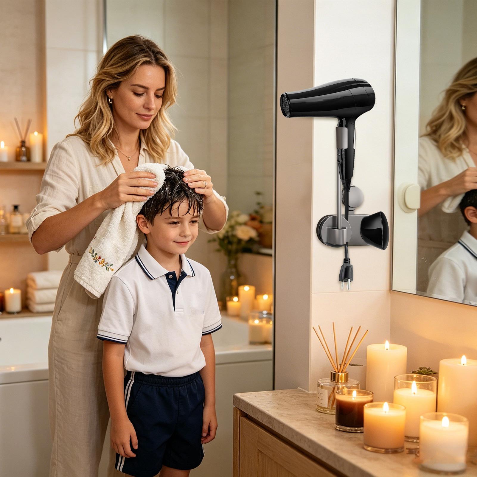 Blow Dryer Holder Wall Mounted - Home Bathroom Hand Dryer のレビューと価格